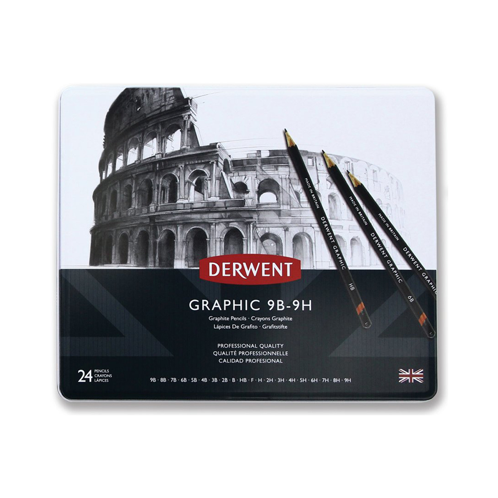 34202 Набор карандашей 24 шт. ассорти 9Н - 9В Derwent 
