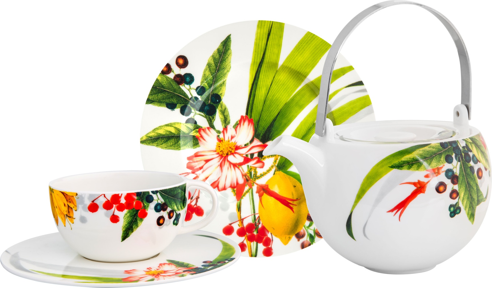 10645735 Rosenthal Сервиз чайный Rosenthal Фруктовый сад на 2 персоны 5 предметов, фарфор Фарфор 