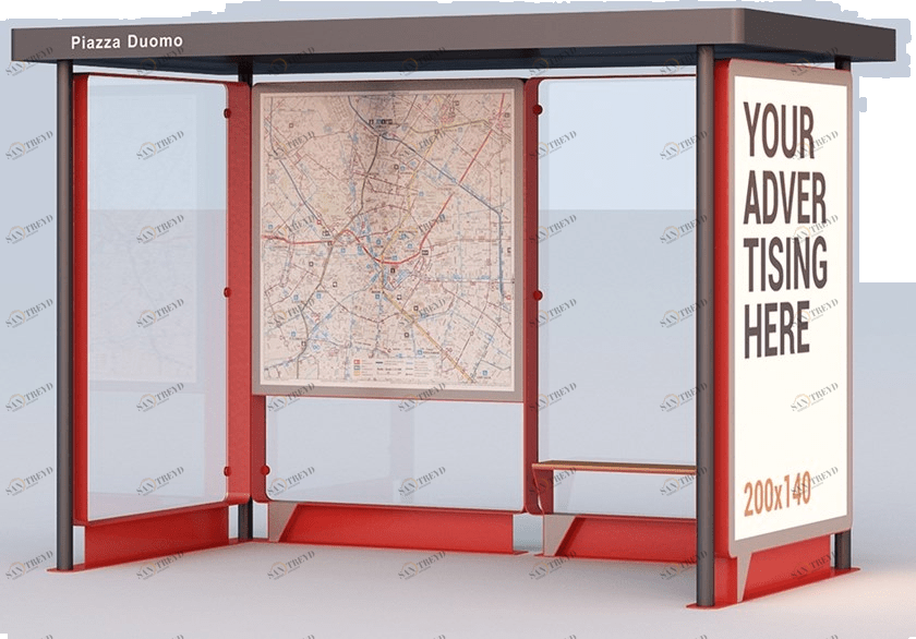 DIMCAR Стальное навес для автобусной остановки Popup G543