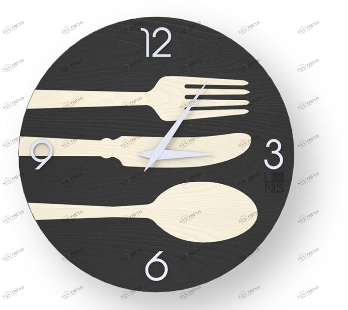 LIGNIS® Настенные часы из инкрустированного дерева Dolcevita objects 10.067 / 10.145
