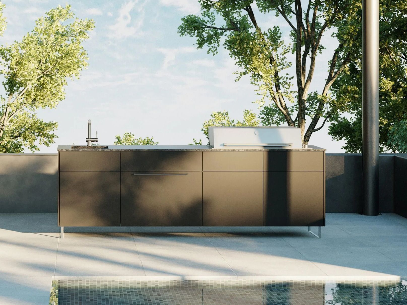 Встроенная кухня на открытом воздухе CUBIC OUTDOOR LIVING CUBIC OUTDOOR KITCHEN C2 ARCH-00117370