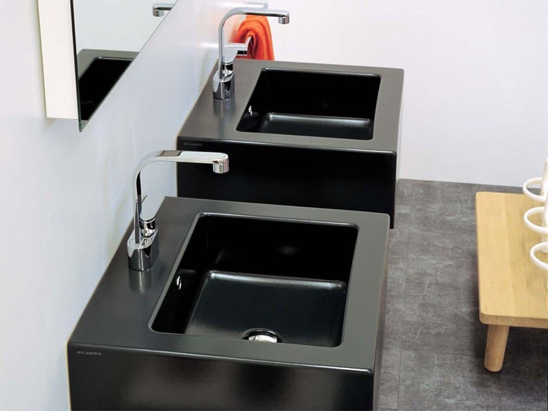 Керамическая подвесная столешница с переливом Ceramica Flaminia Acquagrande ARCH-00142653 - Вид №1