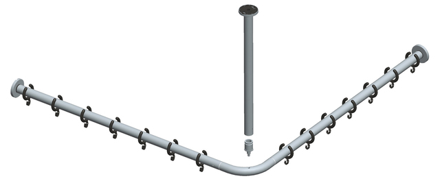 14936170800 Набор штанг для душевых занавесок KEUCO Plan - Вид №1