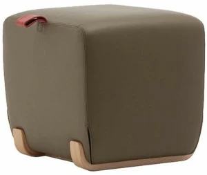 Very Wood Пуф из мягкой кожи Skid
