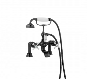 Gentry Home Смеситель для раковины от центра к центру 2 отверстия под смеситель 200 мм Chelsea Темный никель GH102102