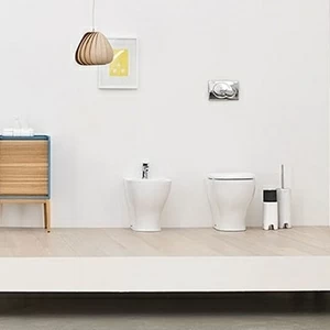 TEV001 Приставной унитаз напольный Белый ArtCeram TEN Италия