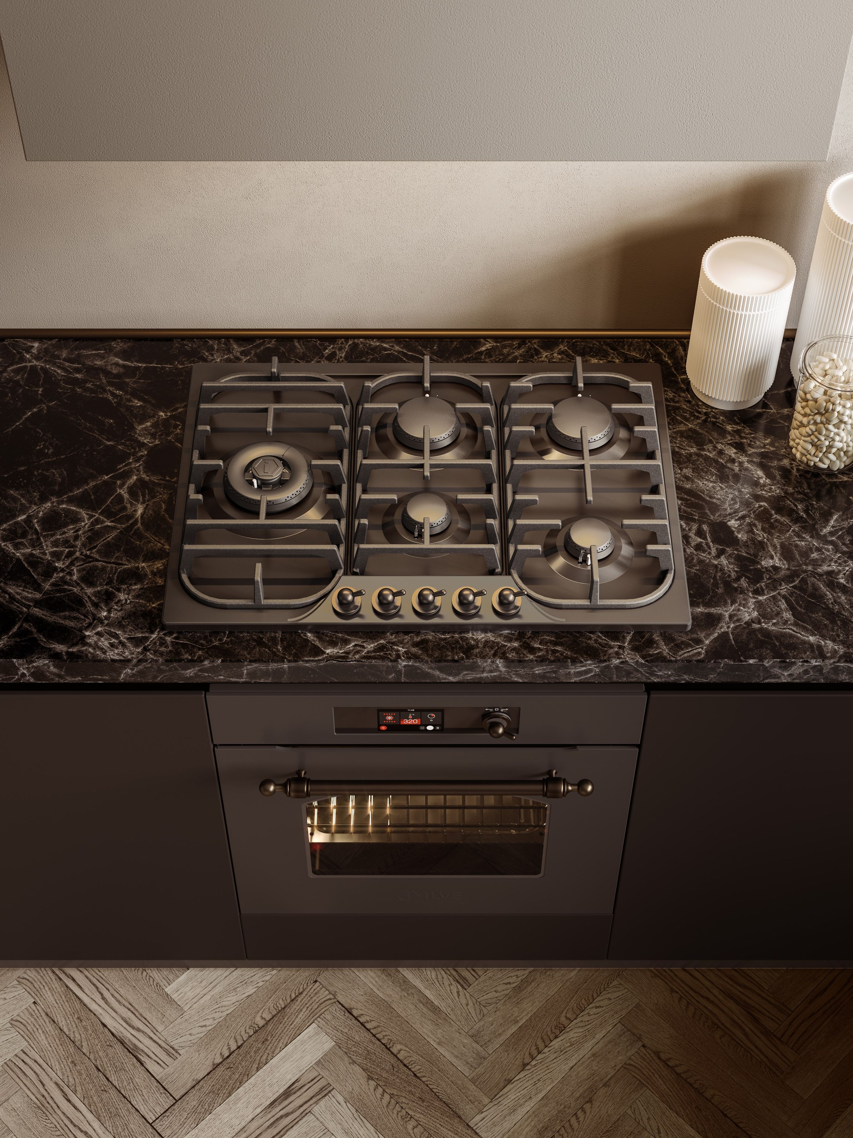 Встраиваемая газовая плита из нержавеющей стали Ilve Nostalgie ARCH-00071765 - Вид №1