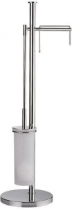 W4935 Напольная стойка с ёршиком и держателем туалетной бумаги COLOMBO PLUS