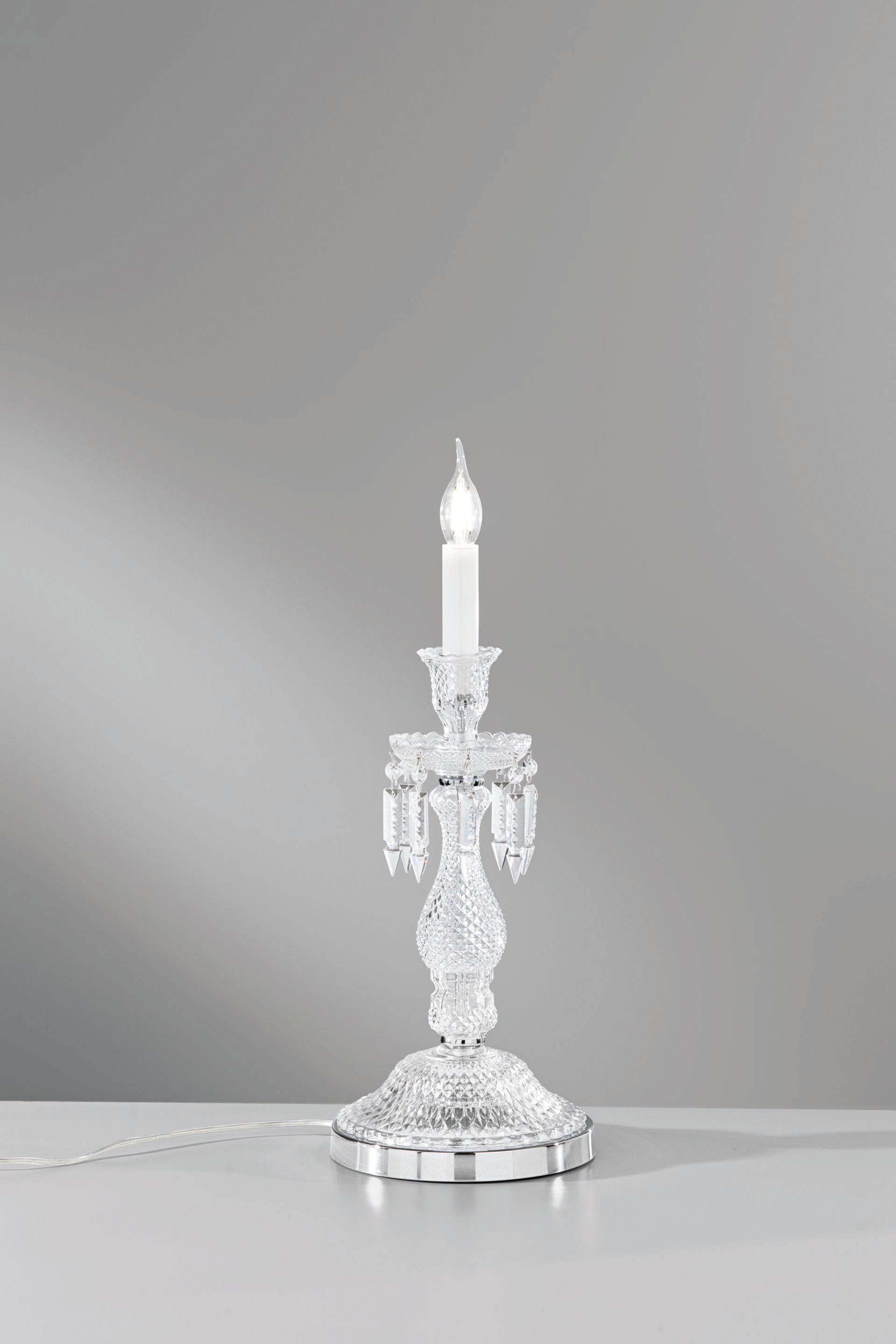 Стеклянная настольная лампа с кристаллами Fan Europe Lighting окружающий свет дизайн ARCH-00074397 - Вид №1