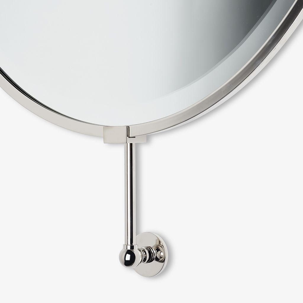 CRMR51 Хрустальное настенное овальное зеркало на стержне 24 "x 2 1/2" x 42 3/16 " Waterworks Crystal - Вид №1