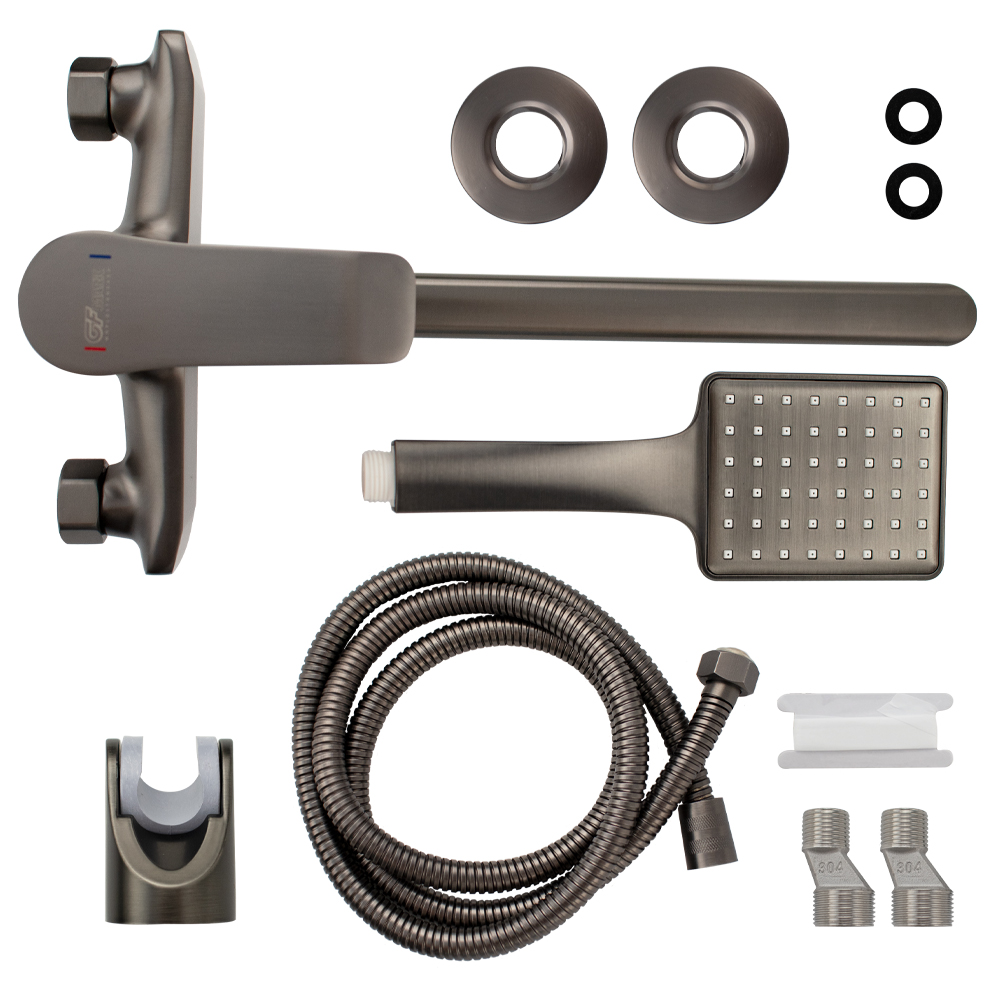 GFmark - Смеситель в ванную, длинный излив, шаровый, с дивертором на корпусе, ТИТАН, код: 5170  - Вид №3