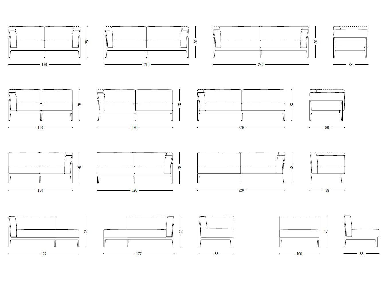 2-местный кожаный диван COR Elm ARCH-00122049 - Вид №1