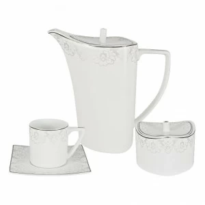 Чайный набор фарфоровый белый 14 предметов "Вероника" ANNA LAFARG EMILY ВЕРОНИКА 00-3946882 Белый