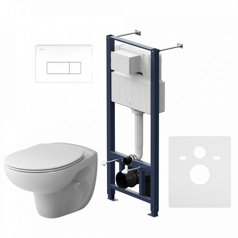 IS48001.741700 Инсталл с клав Pro M белый с подв унит б/ободк с сид м/л AM.PM Sense