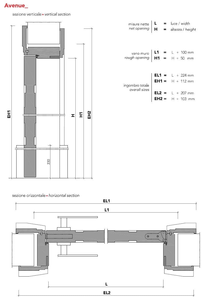 Распашная дверь из тамбура со скрытыми петлями Lualdi двери ARCH-00005644 - Вид №3