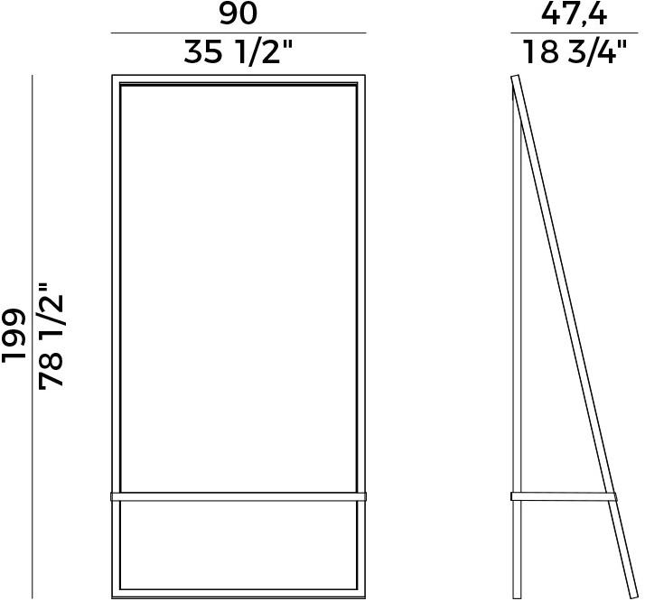 Potocco Напольное зеркало Tale 891/s - Вид №13