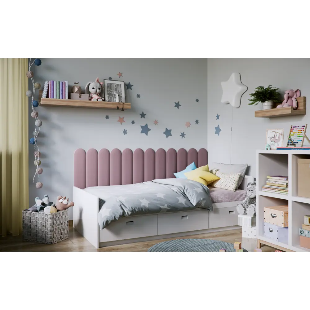 Панель тканевая Vilo 150x600 мм цвет oval бирюзов 85517700 STLM-2078156 Santreyd  - Вид №3