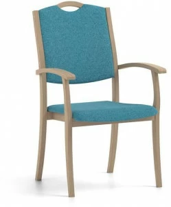 PIAVAL Штабелируемый тканевый стул с подлокотниками Polka | health & care 30-25/1m