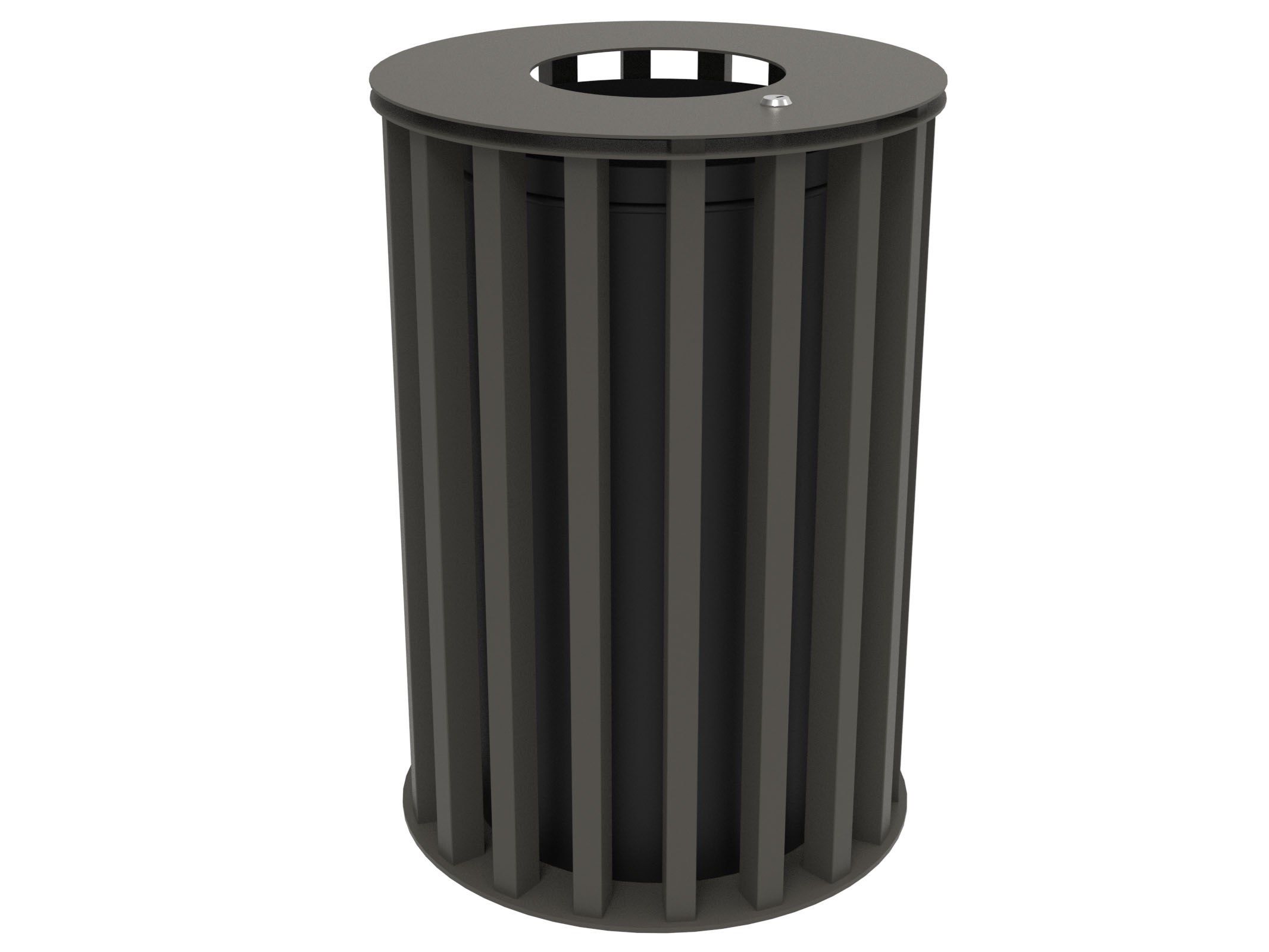 Оцинкованная стальная корзина для мусора с крышкой Lazzari Динамо ARCH-00087800 - Вид №41