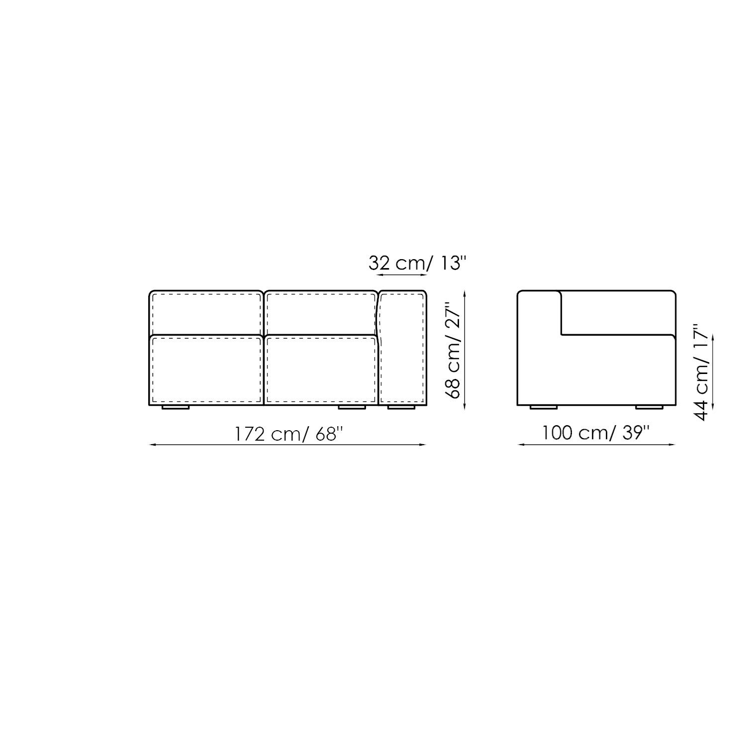 Модульный тканевый диван BONALDO арахис ARCH-00098902 - Вид №29