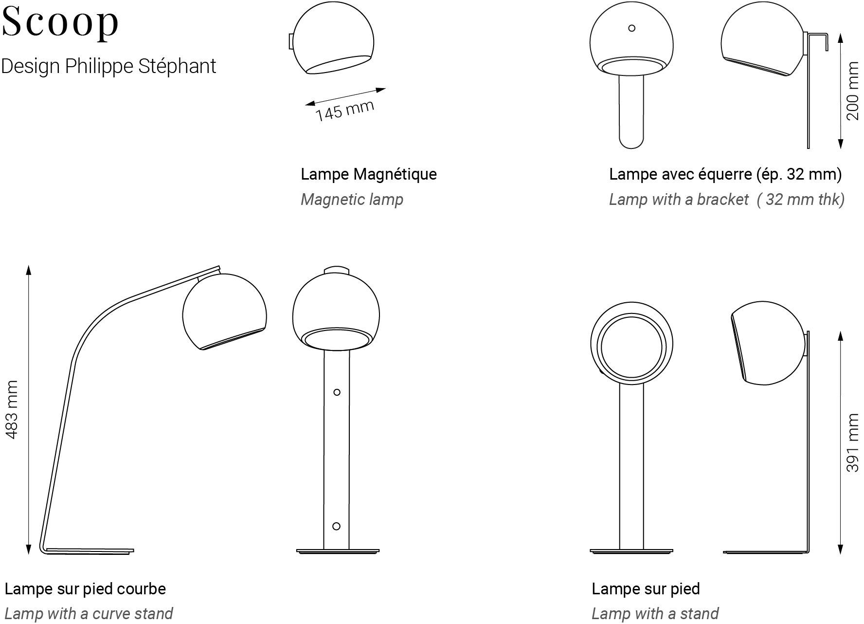 Настольная лампа с диммером Manade ARCH-00079964 - Вид №2