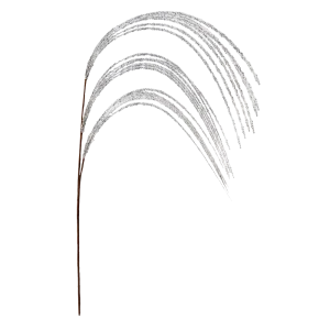 89381621 Изделие декоративное Ветка 97x10 см серебро STLM-1333953