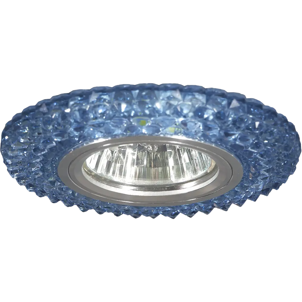 Светильник точечный встраиваемый S291 BL/WH 65 мм, 2.5 м², цвет голубой Ambrella light STLM-2070995