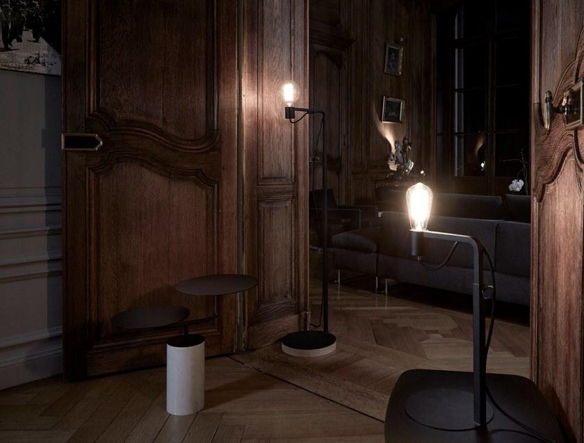 RADAR INTERIOR Торшер металлический регулируемый по высоте с диммером Grafit sun-id-1482905 - Вид №4