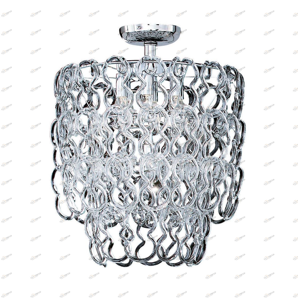 Потолочный светильник Ideal Lux Alba PL7 IDEAL LUX ДИЗАЙНЕРСКИЕ, ALBA 074000 Прозрачный;хром 