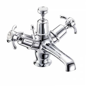Смеситель для раковины на 1 отверстие с донным клапаном [AN4]  Burlington T12-QT, T2