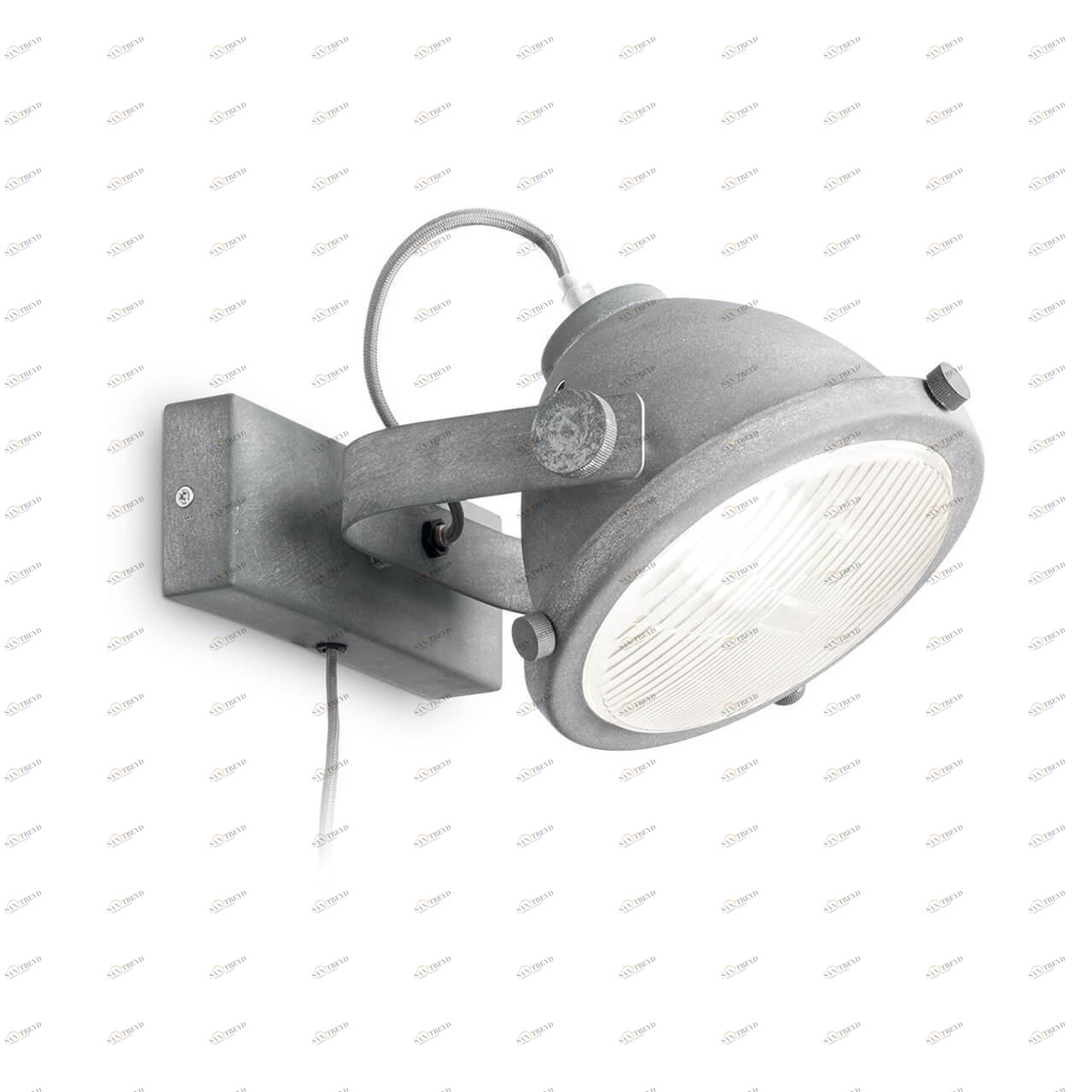 Спот настенный со стеклянным плафоном серый Reflector AP1 IDEAL LUX REFLECTOR 00-3925436 Серый 