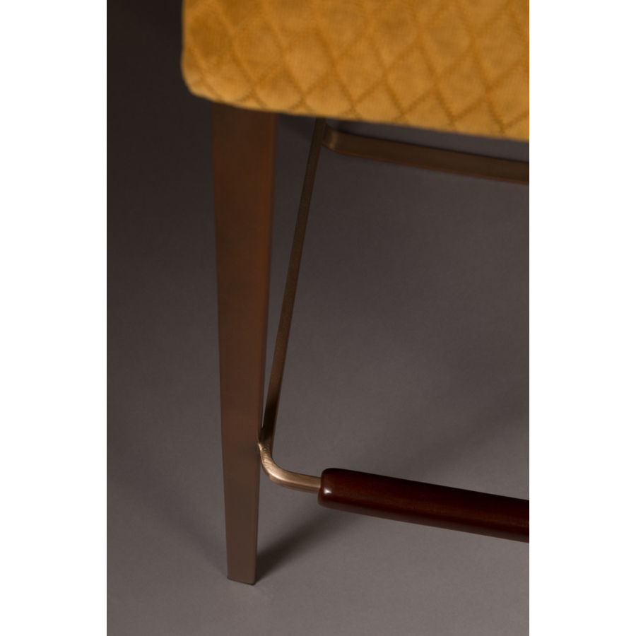 Стул барный Flor оранжевый Dutchbone 1500243 - Вид №8