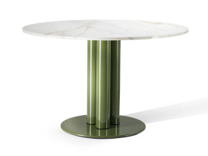 Круглый мраморный стол Calacatta