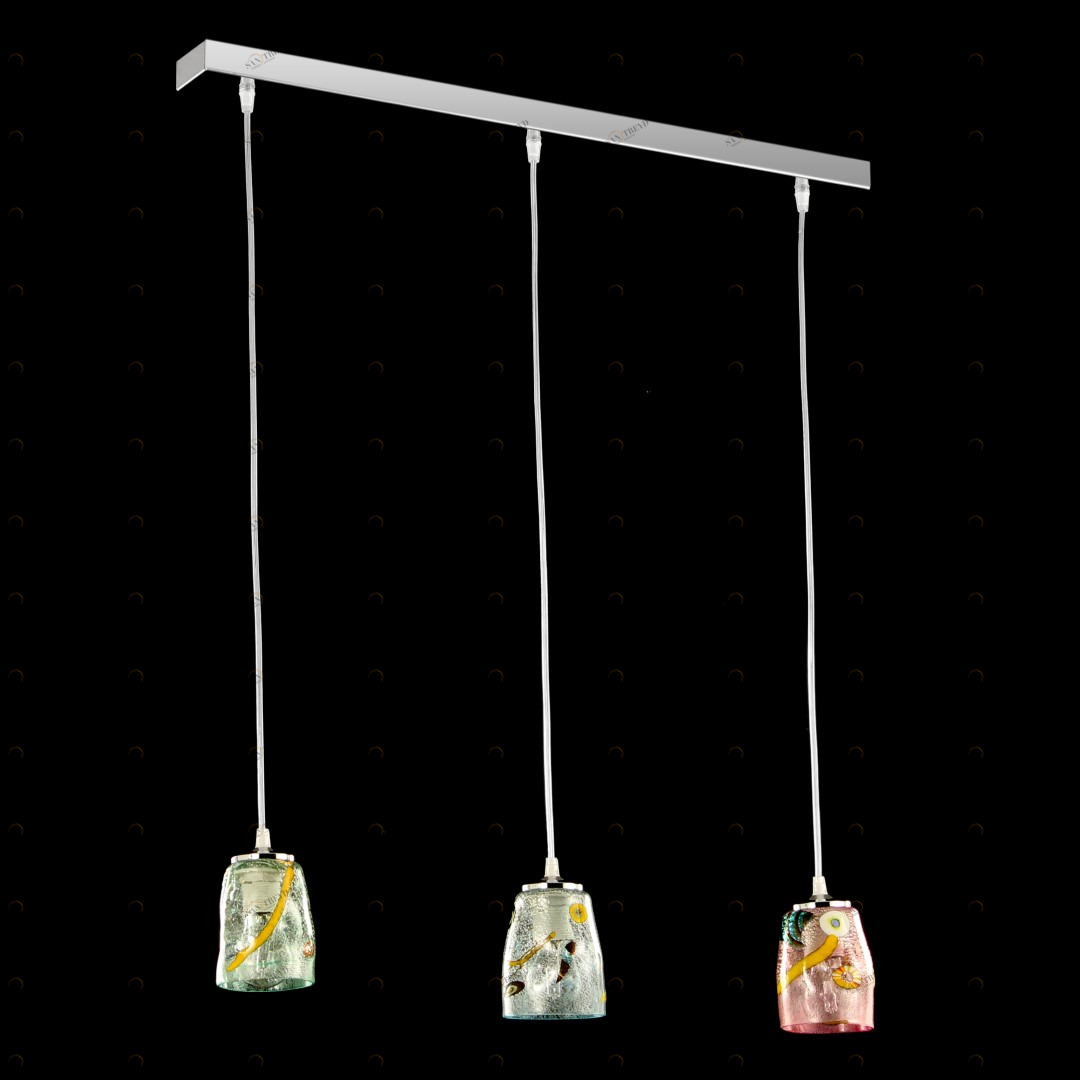 1775 ORIGINALMURANOGLASS Линейная люстра Italy iTaly - муранское стекло OMG 75 см 