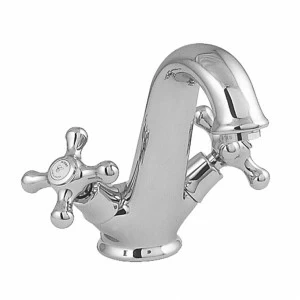 Смеситель для раковины моноблочный 3/8 ”. керамические дисковые клапаны. Длина шлангов 390 мм. со съемным сливным комплектом 1 1/4 ”. Аэратор «Плюс». Расход 17,69 л / мин. при 3 барах.  Feis NOKEN 100038500  CHROME