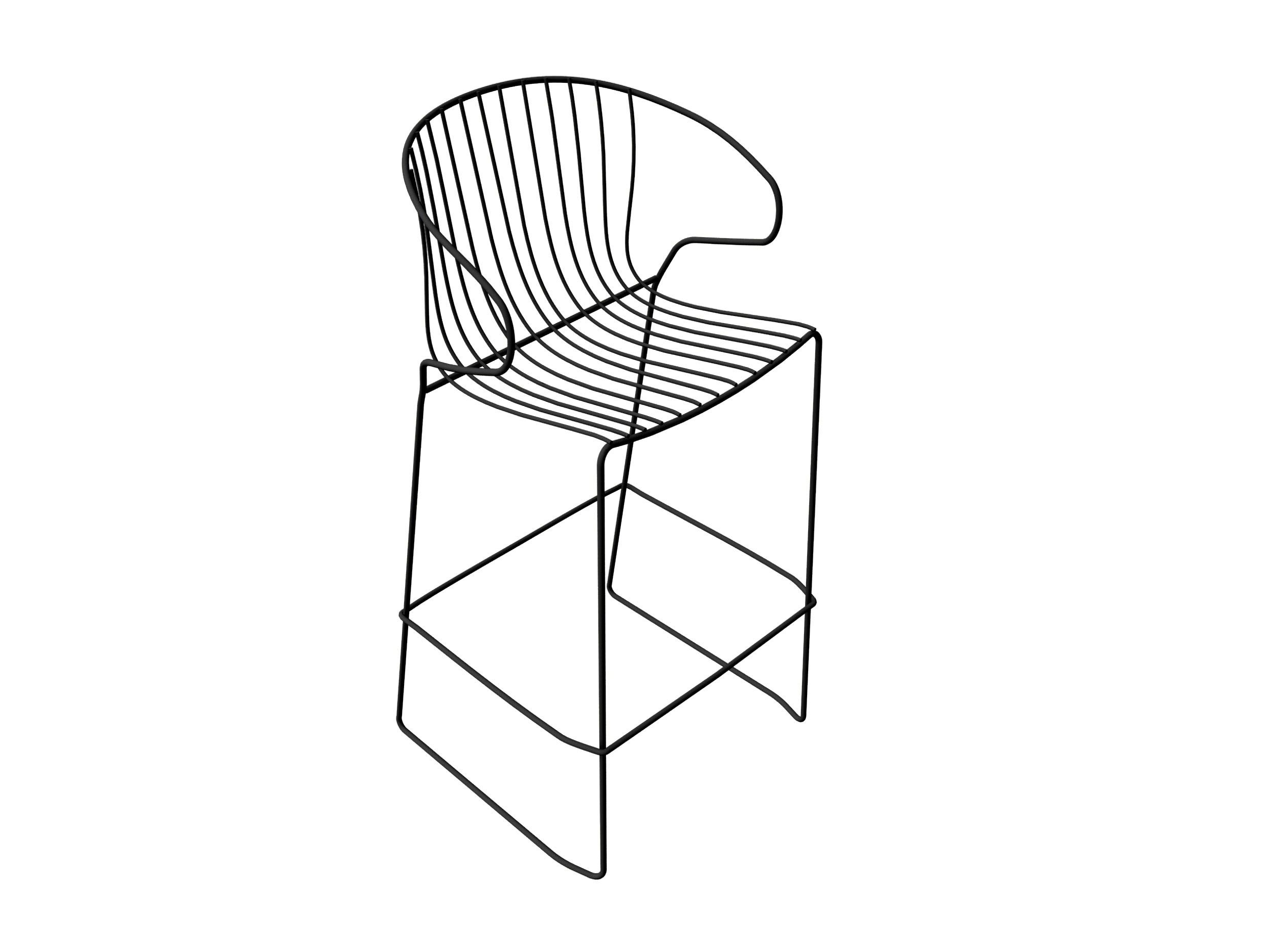 Стальной садовый стул с подлокотниками iSimar Bolonia ARCH-00047054 - Вид №15