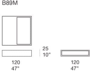 Низкий деревянный журнальный столик с журнальной стойкой Paola Lenti Edel ARCH-00109842 - Вид №1
