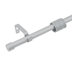 Карниз однорядный раздвижной 160-320 см металл цвет серебряный