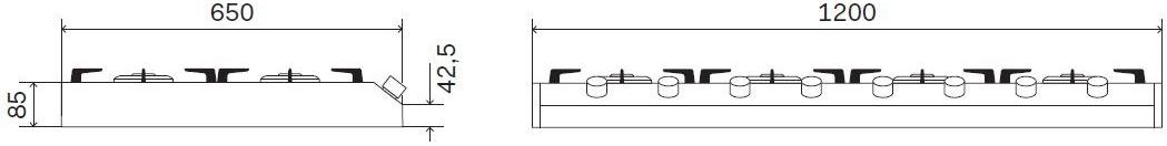 Ilve Газовая плита из нержавеющей стали Professional plus Hcp12658d Santreyd  - Вид №1