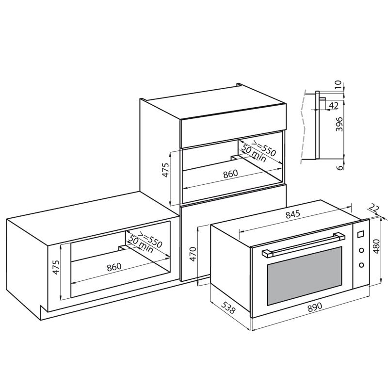 7107042 Духовка FL 7107042 Fosterspa  - Вид №1