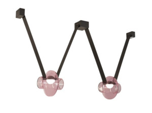 Алюминиевый и стеклянный светодиодный подвесной светильник