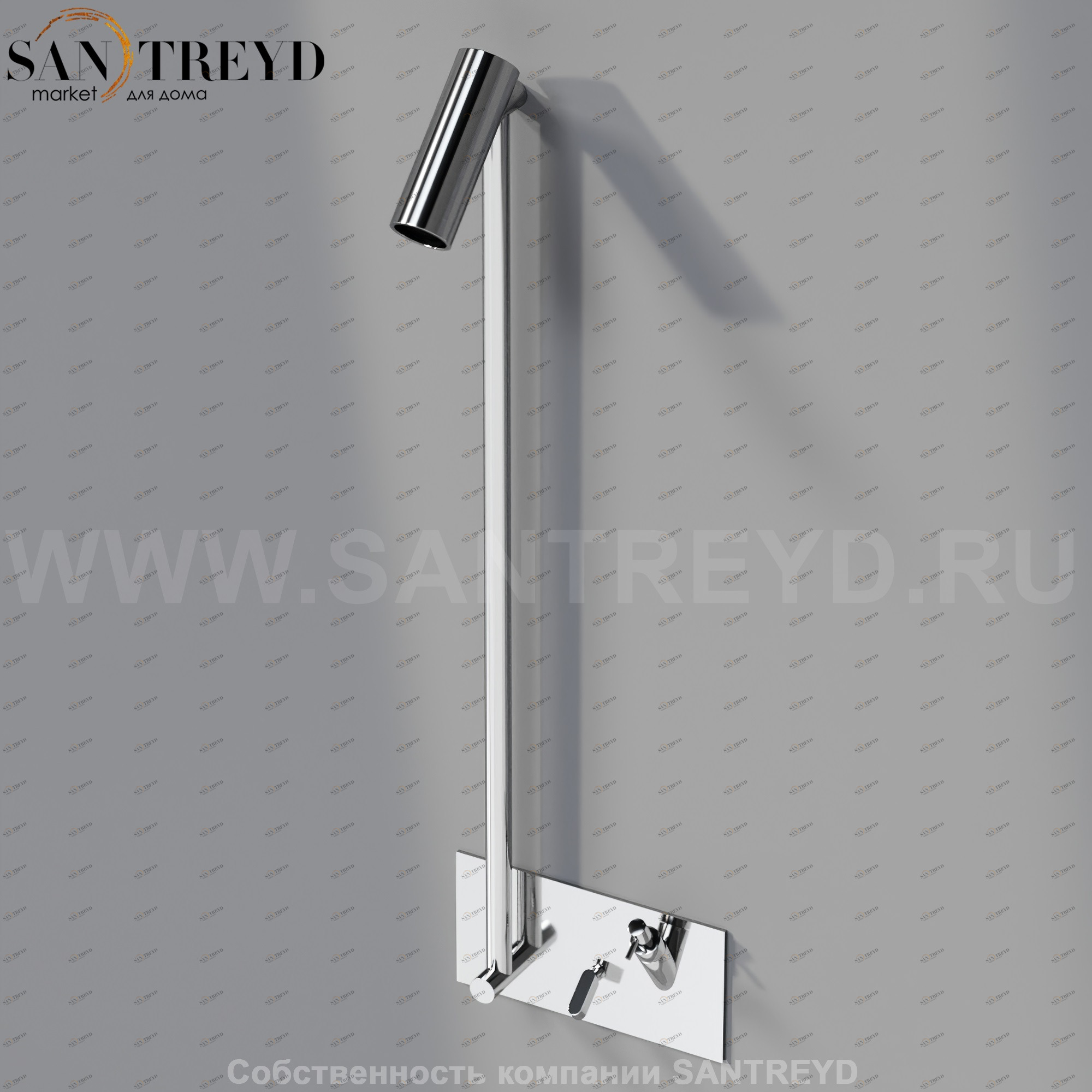 Душевая система с диспенсером для мыла ARUB0938S SQUARE хромированная Agape