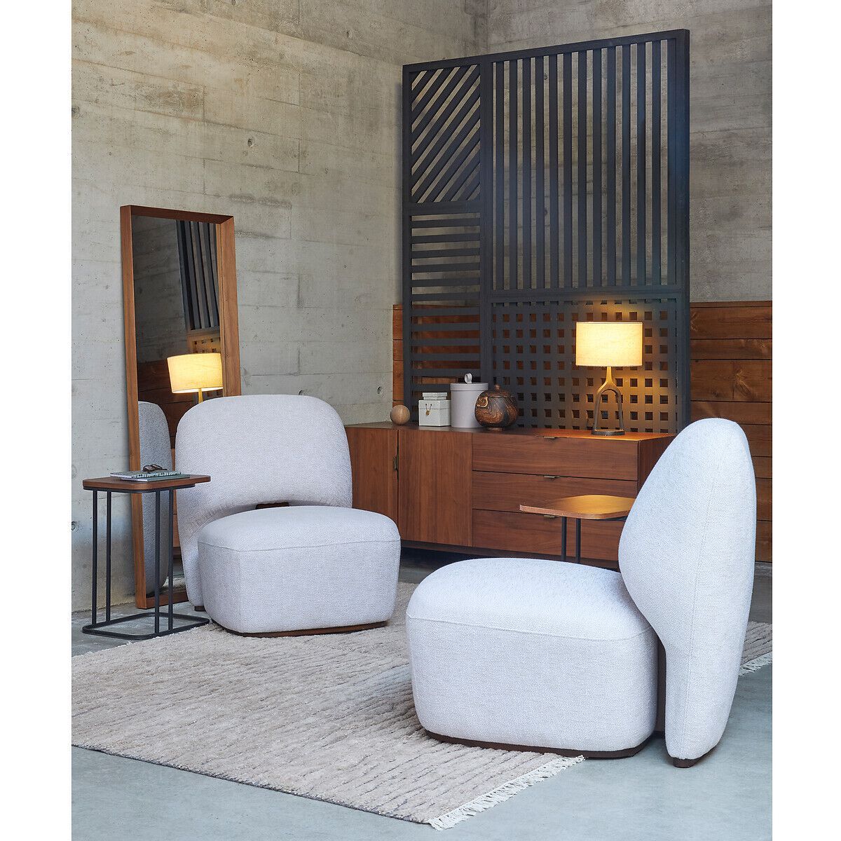 Бронзовая настольная лампа с льняным абажуром AMPM Jakoma ARCH-00051967 - Вид №6