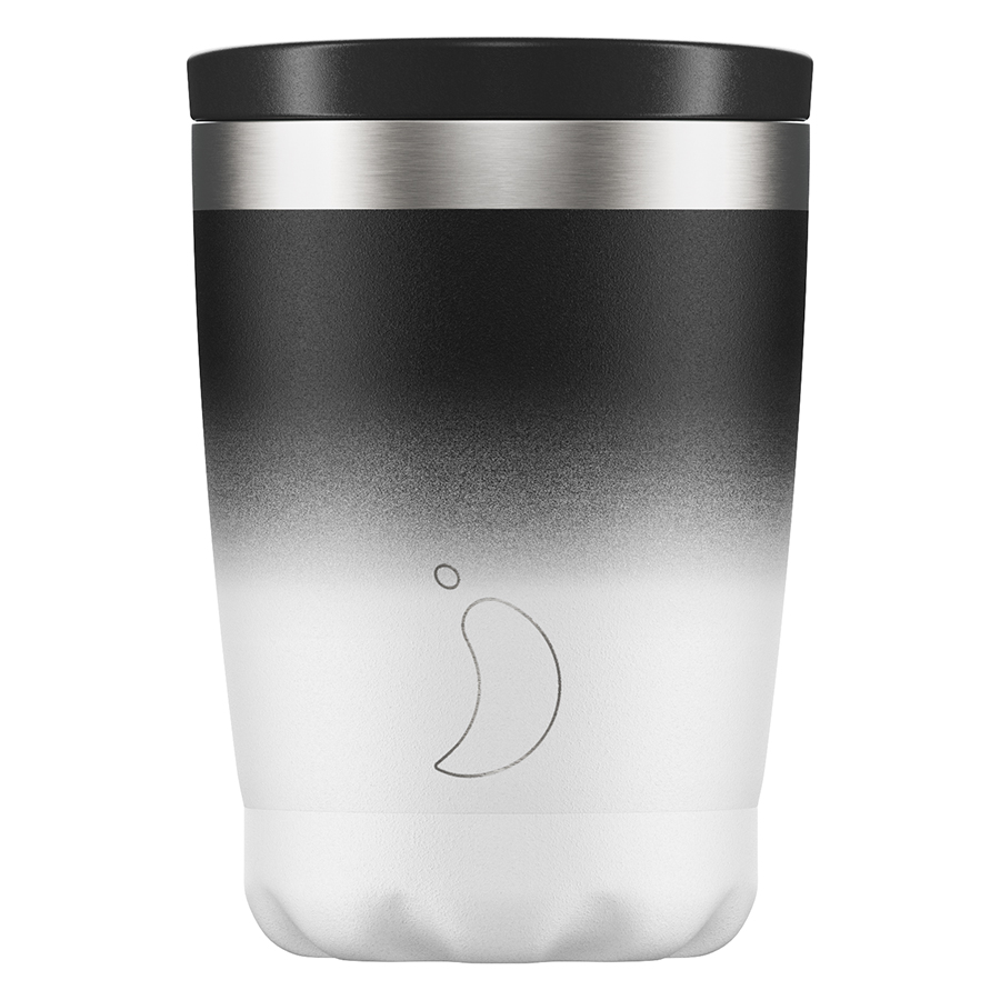 C340GRMOBW Термокружка coffee cup, 340 мл, черно-белая Chilly's Bottles  - Вид №4