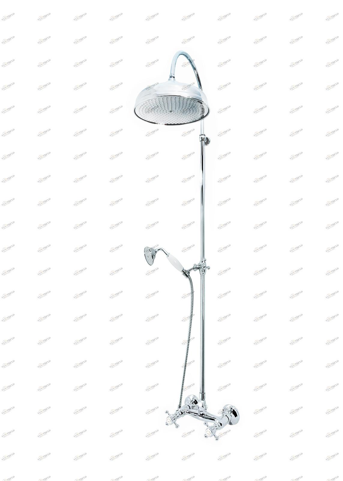 Gentry Home Смеситель для раковины Style на три отверстия с всплывающей пастой Ascot  GH101269 