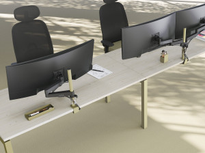 Настольная подставка для монитора / телевизора из стали и пластика