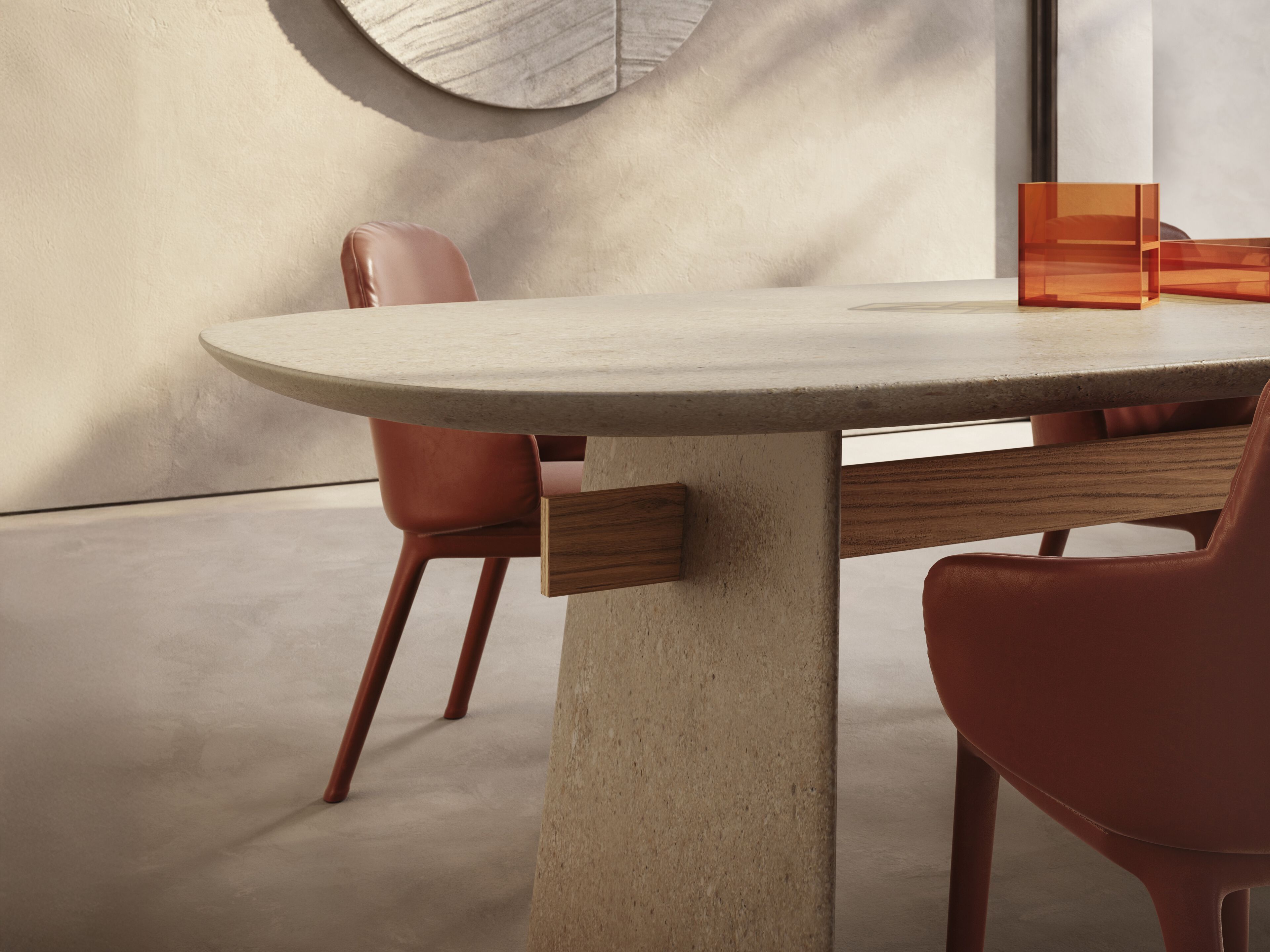 Leccese каменный обеденный стол Natuzzi Italia Adam ARCH-00127166 - Вид №8