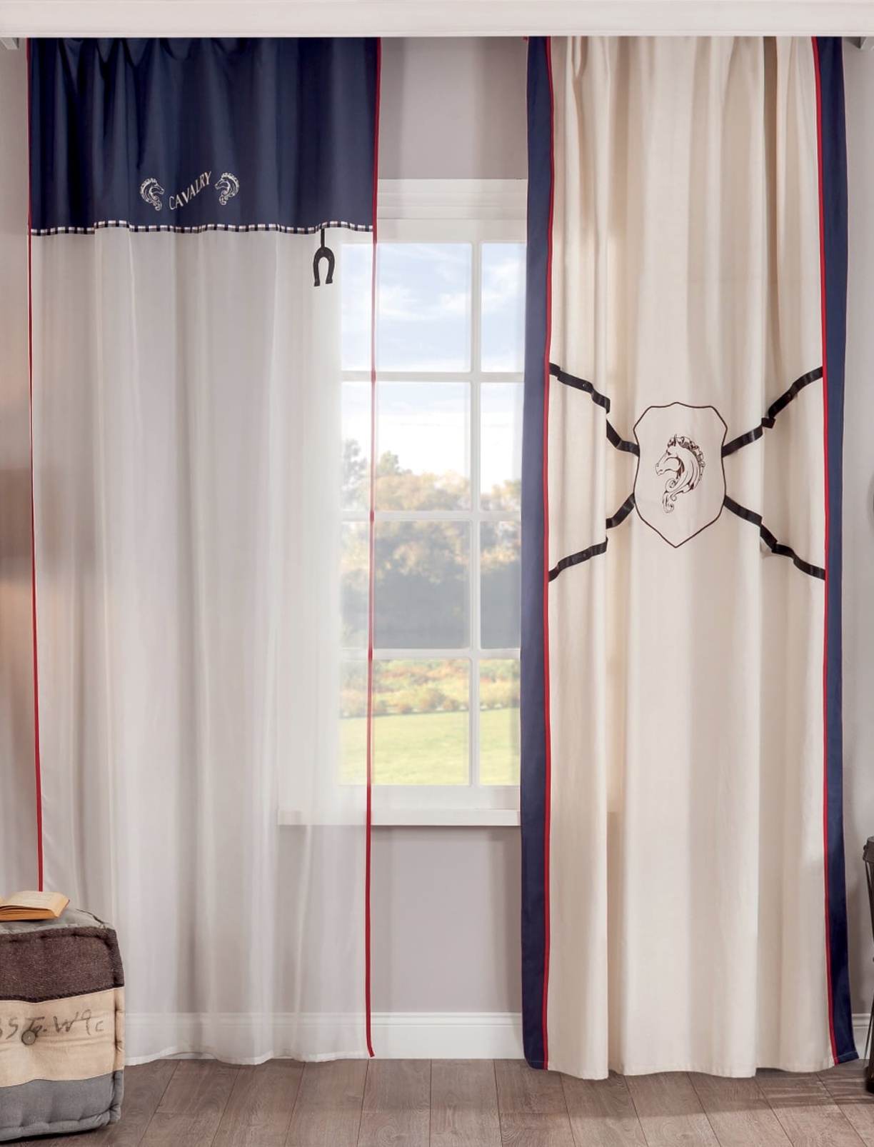 Тюль для детской 140х260 см Royal, 1 полотно CILEK ROYAL 00-3832616 Белый;синий Santreyd - Вид №1