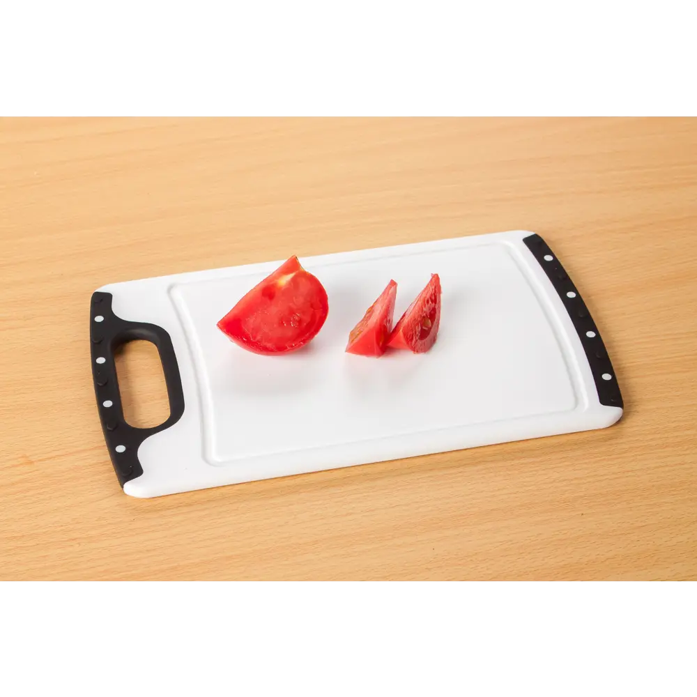 Разделочная доска 29.5x17.5x0.8 см пластик цвет белый/чёрный 18581851 STLM-2082735 Santreyd  - Вид №2
