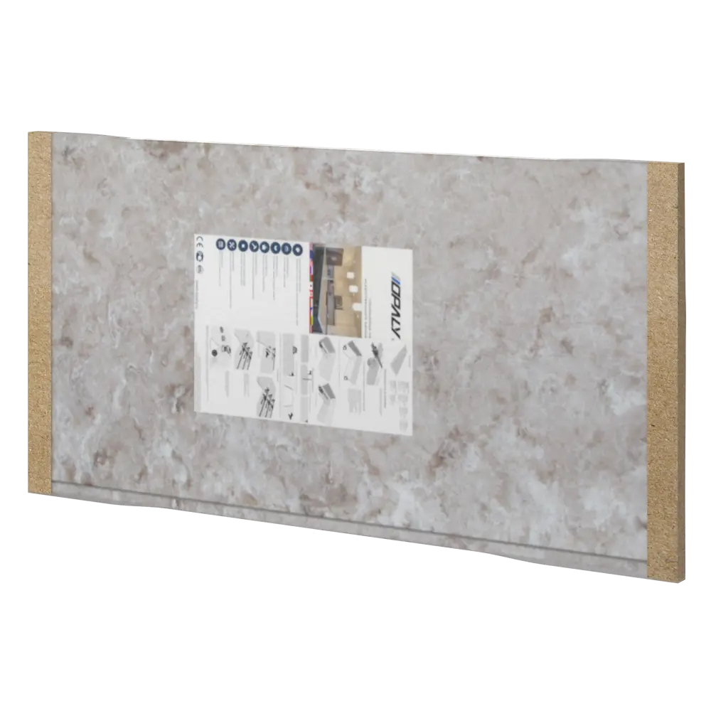 Столешница кухонная Раффиа 100x100x2 см искусственный камень цвет бежевый 89398960 STLM-2071861 Santreyd Раффия - Вид №7